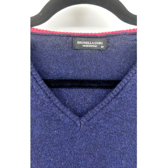 Brunella Gori Italian Merino Wool V-Neck Sweater – Women’s - Picture 3 of 5